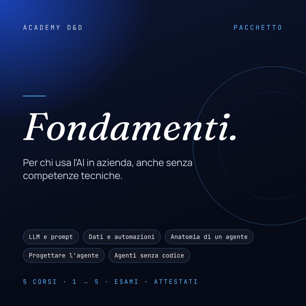 Pacchetto Fondamenti (5 corsi)
