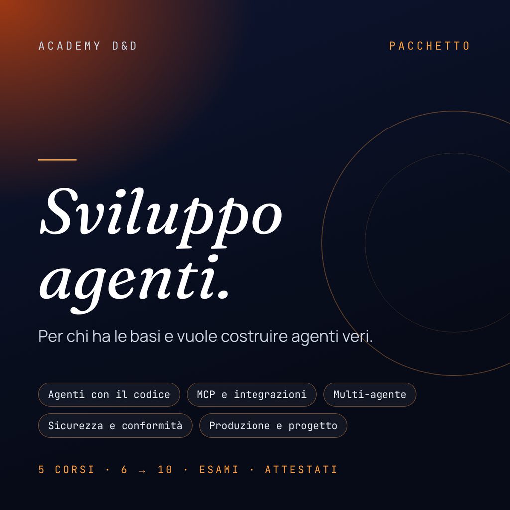 Pacchetto Sviluppo agenti (5 corsi)