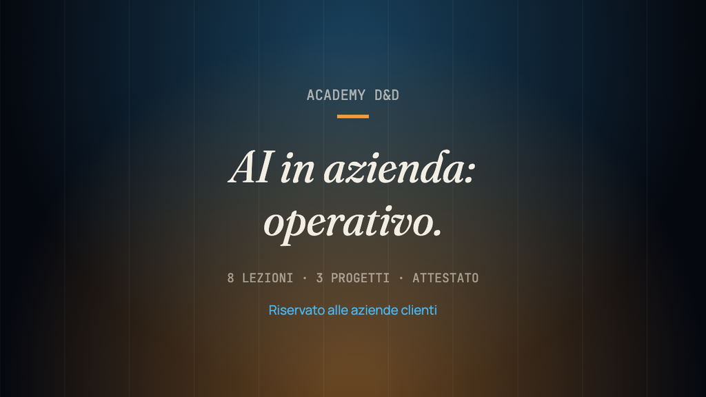 AI in azienda: operativo